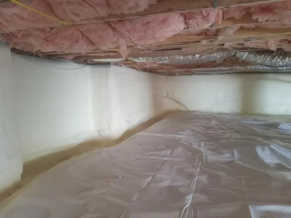 Crawl space encapsulation with closed-cell spray foam for Spray Foam Roofing in Rice Lake